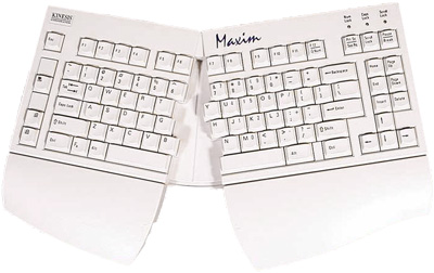 Kinesis Maxim ergnomic keyboard
