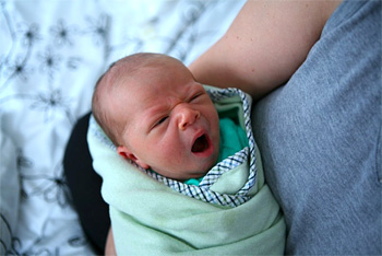 A picture of 3 day old baby Jacob Friedman